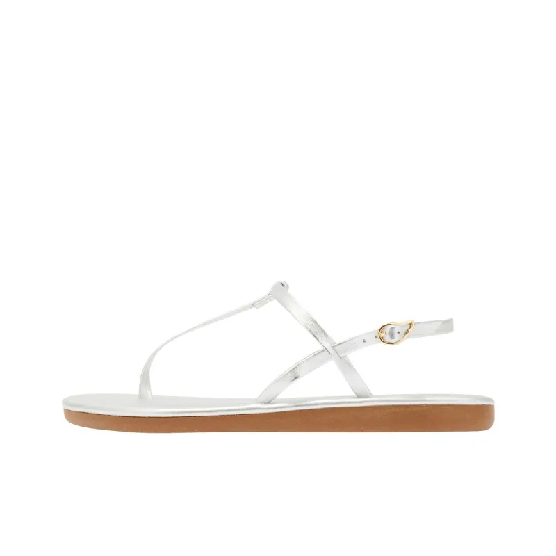 ANCIENT GREEK SANDALS Lito Strap Sandals Women's Silver-0