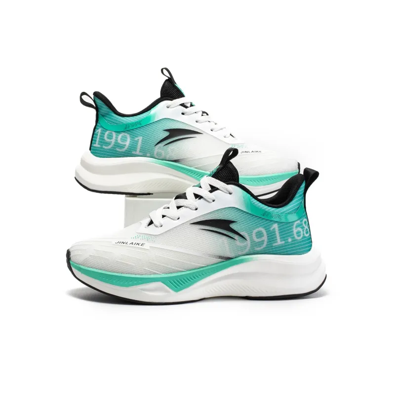 Kinglake Running Shoes Unisex Low Top White Green-1