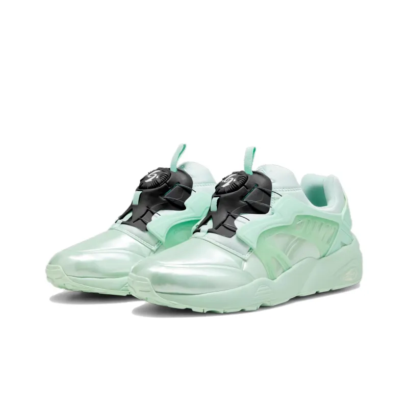 PUMA Disc Blaze Abrasion Resistant Breathable Low Top Casual Running Shoes Men's Green White-2