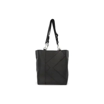 KENZO Leather Bonded Polyester Handbag Shoulder Bag Unisex Black
