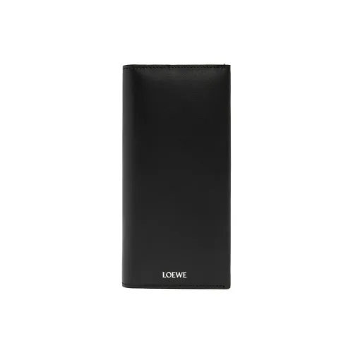LOEWE Napa Calf Leather Wallet Men's Black & Dark Khaki