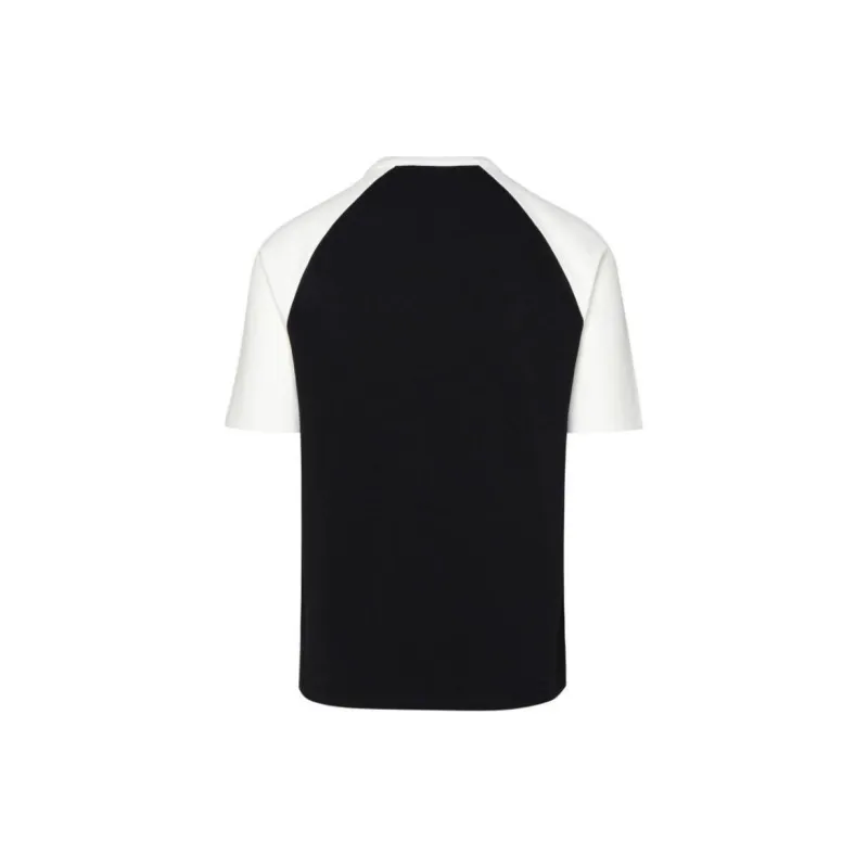 BALMAIN Round Neck Logo Embroidered T Shirt-1
