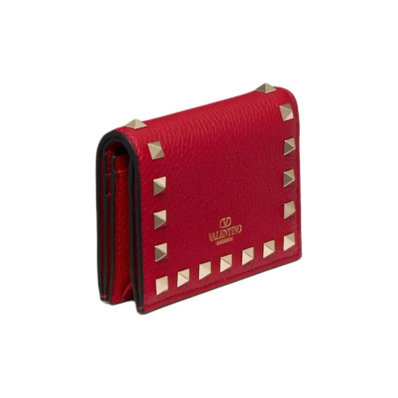 Valentino Garavani Rockstud Foldover Top Wallet-1