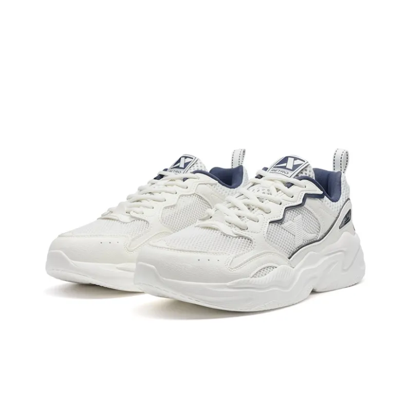 XTEP Lightweight Low Top Casual Shoes Men's Sail White/Ink Teal-4