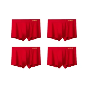 Master Underpants Men's 4 Pack Red