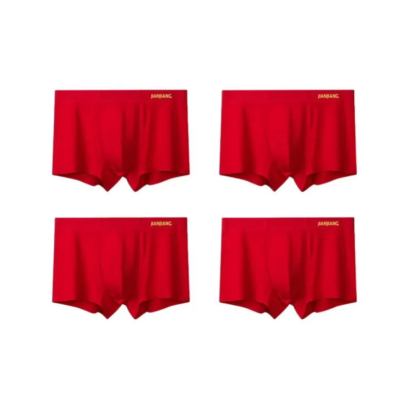 Master Underpants Men's 4 Pack Red-0