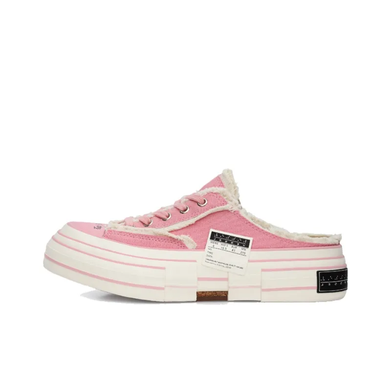 VESSEL G.O.P.Slip On Pink Low Top Skateboard Shoes Unisex Light Pink Color Changing-0