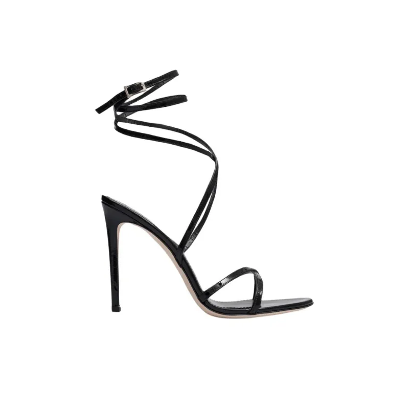 Paris Texas Zoe Strap Sandals 11cm Women's Black-1