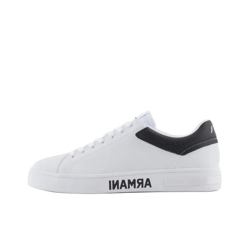 ARMANI EXCHANGE Low Top Skateboard Shoes Men's White-0