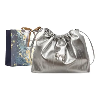 Iman's House PU Shoulder Bag Women's Silver/White/Black