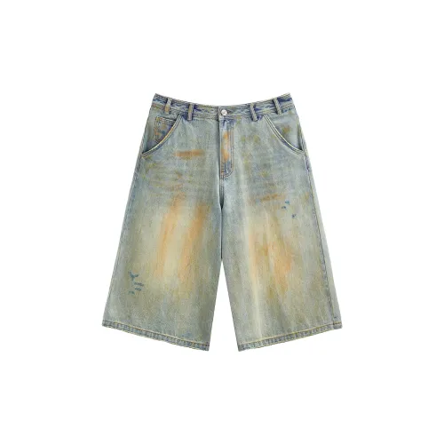 JHYQ Denim Shorts Unisex Blue