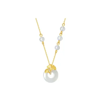 Central Fashion Hetian Jade Pendants Green Jade Women's