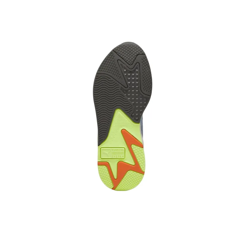 PUMA RS X Shock Absorbers With Slip Resistant And Abrasion Resistant Properties Low Top Casual Shoes Men's Blue Green-4