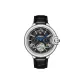 White Case Black Dial Leather Strap