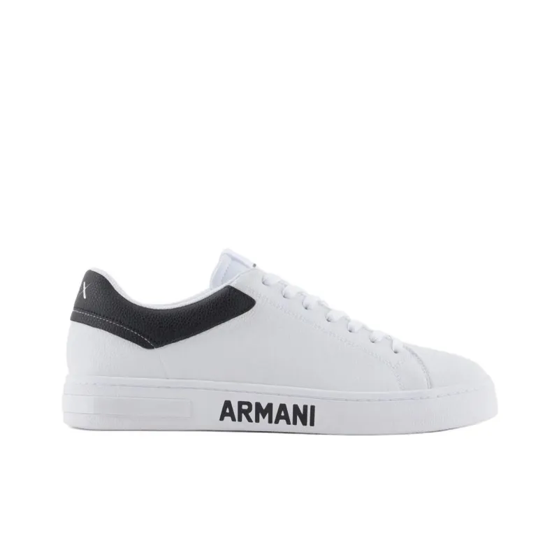 ARMANI EXCHANGE Low Top Skateboard Shoes Men's White-1