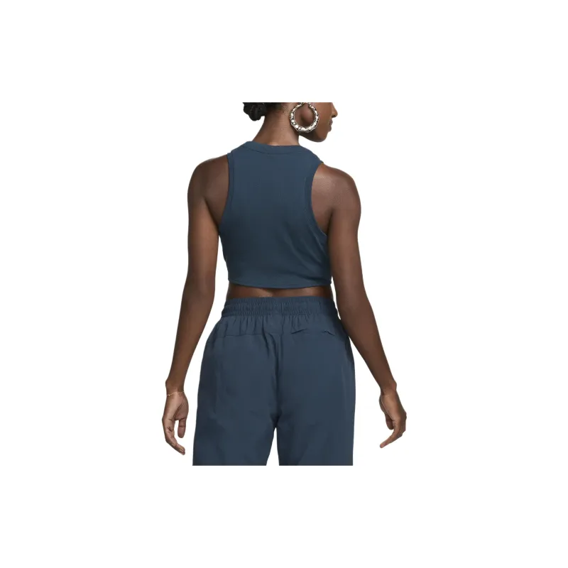 Nike Sportswear Chill Knit Women's Tight Cropped Mini-Rib Tank Top-1