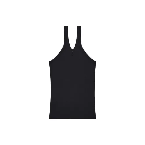 COURREGES Tank Tops Women's BLACK/Black