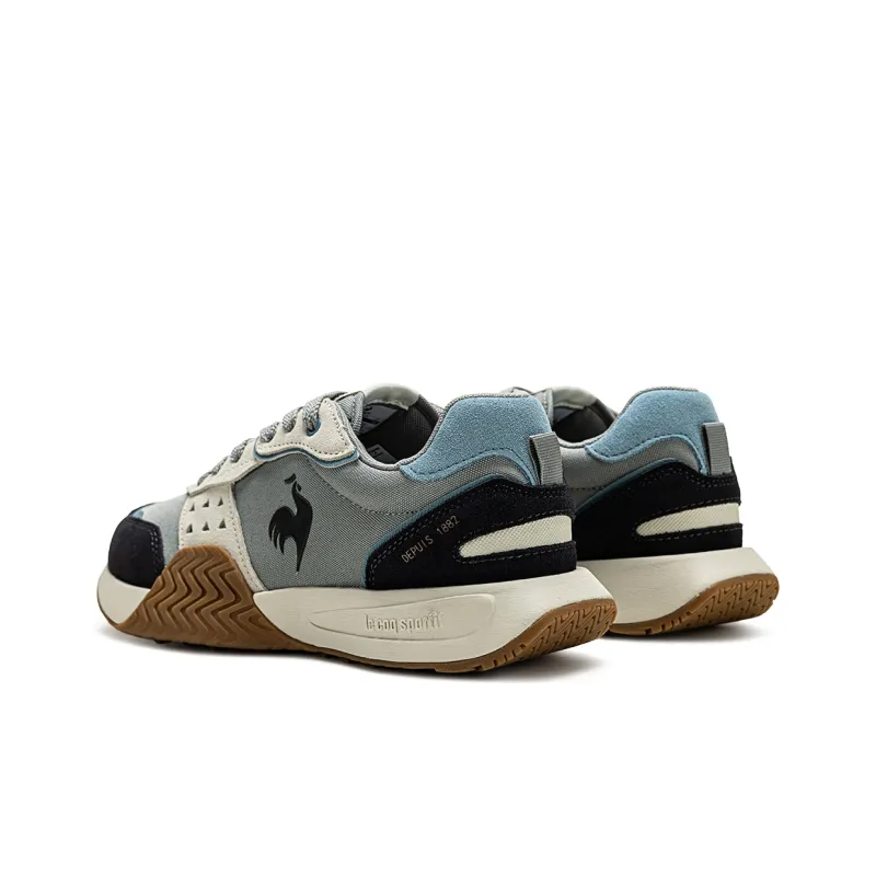 Le Coq Sportif Support Low Top Casual Shoes Unisex Gray Black Beige-2