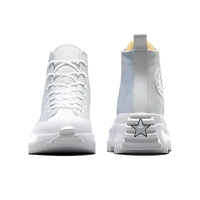 Converse Run Star Hike Abrasion Resistant Shock Absorbers High Top Canvas Shoes Unisex White-3