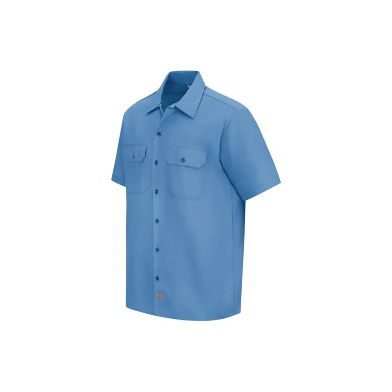 Dickies Short-Sleeve Traditional Work Shirt Shirt Men's Bay Blue-3