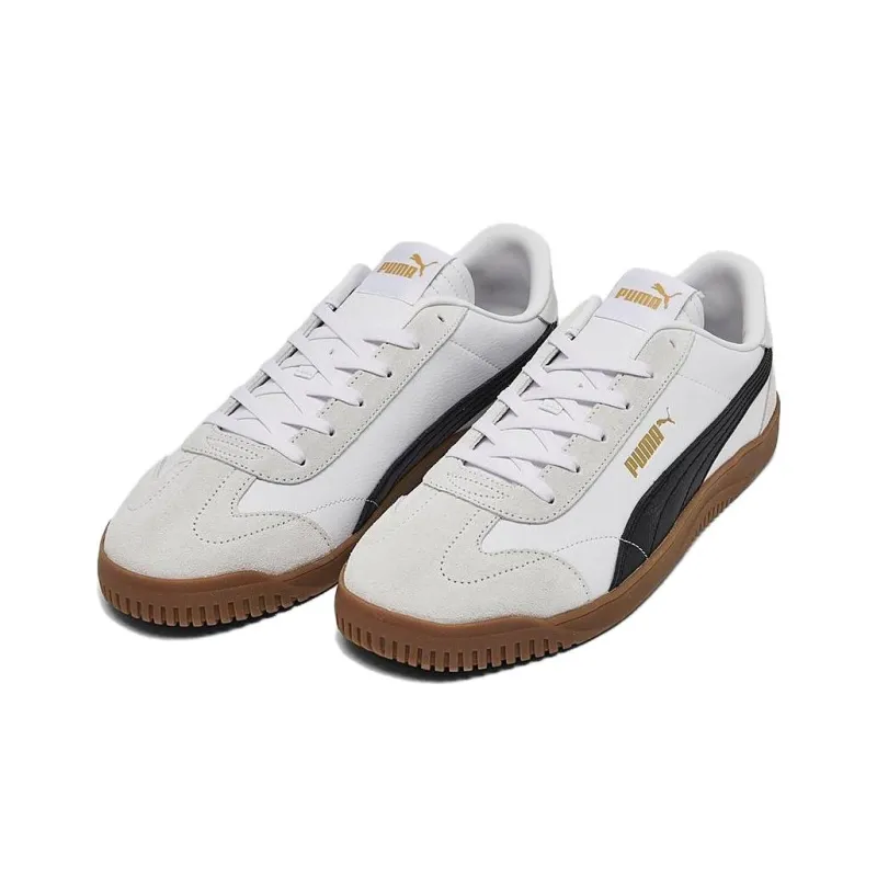 PUMA Club 5v5 Anti Slip Wear Resistant Low Top Casual Shoes Unisex White Black-1