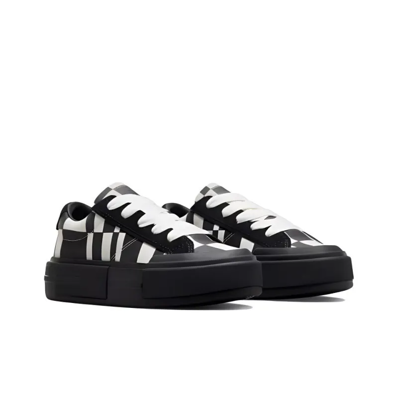 Converse Chuck Taylor All Star Cruise Low Distorted Checkered Distorted Checkered Black Egret-2