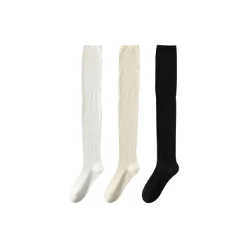 COTTON CHEESE Thigh-high Socks Women's 3 Pack