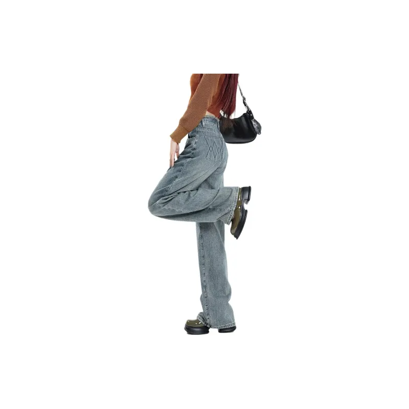 Weixi Jeans Women's Cool Tea Blue-3