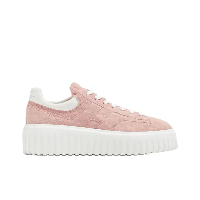 HOGAN H Stripes Casual Shoes Women's Pink-1