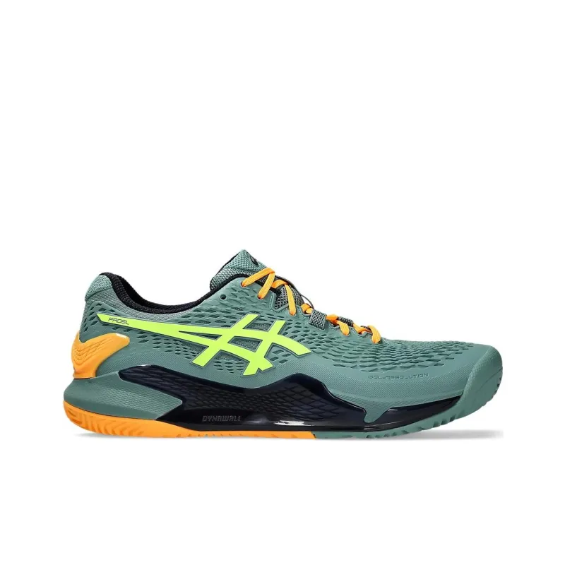 Asics Gel Resolution 9 Anti Slip And Wear Resistant Balance Low Top Casual Running Shoes Men's Green Orange-1