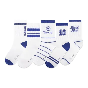 H-YXIANG Mid-Calf Socks Unisex 5 Pack