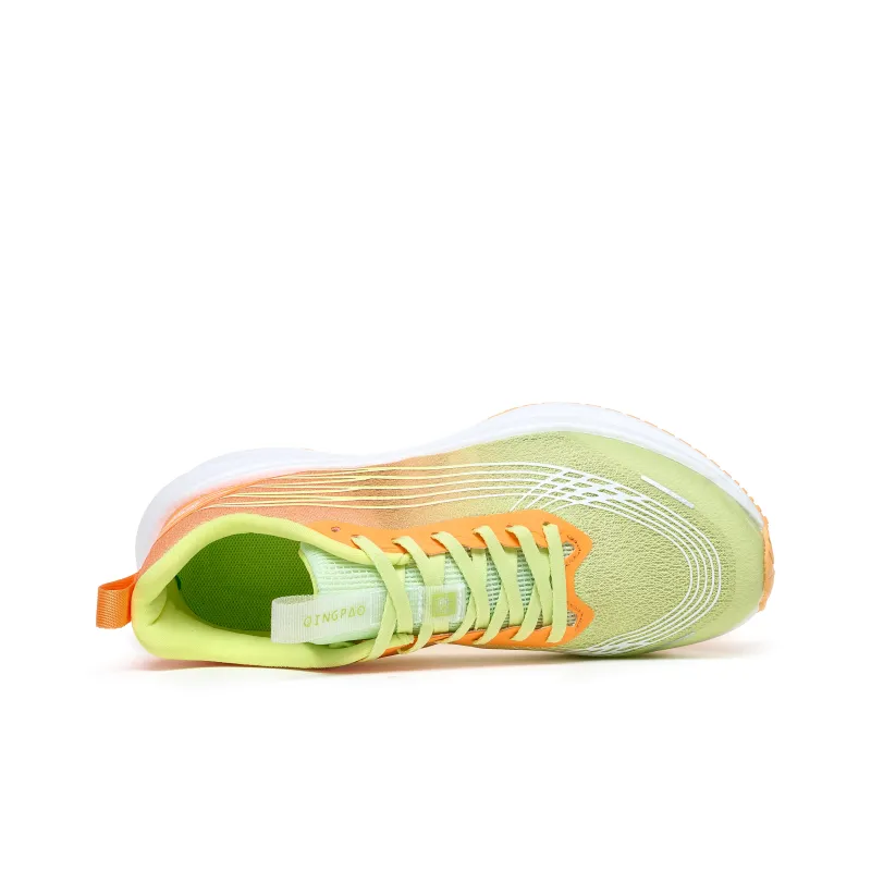 Qing Pao Running Shoes Women's Low Top Yellow-3