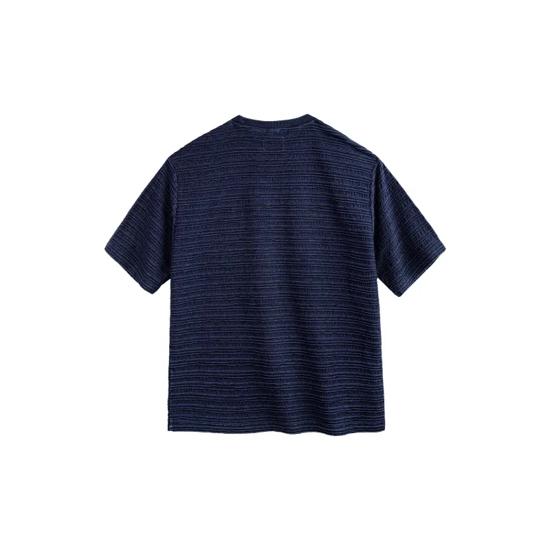 MADEN T Shirts Men Denim Blue-1