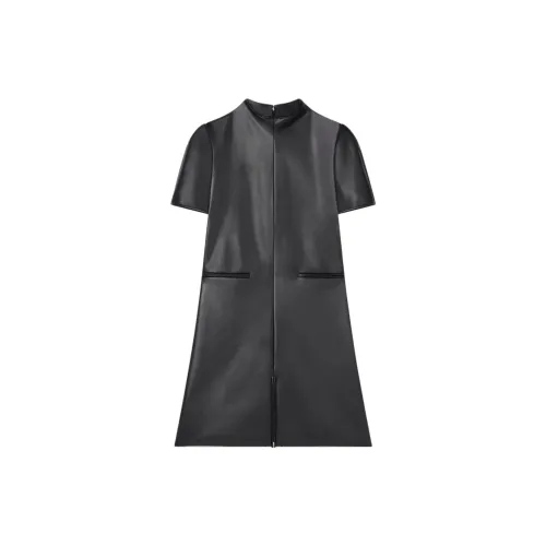 COURREGES Short-Sleeved Dresses Women's BLACK/Black