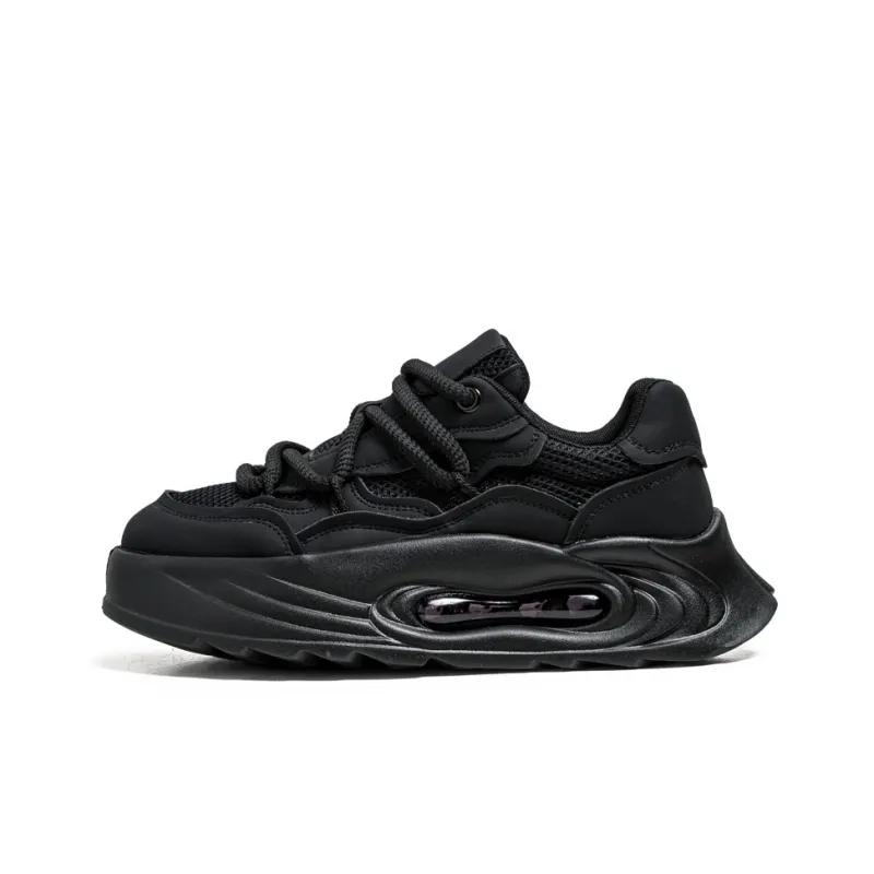 Bull Charm Height Increasing Low Top Chunky Sneakers Men's-0