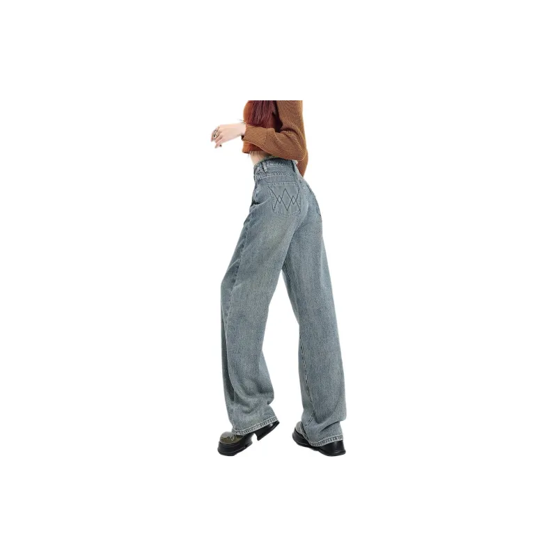 Weixi Jeans Women's Cool Tea Blue-4