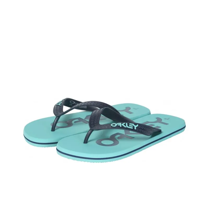 Oakley Slip Resistant Quick Dry Flip Flops Men's Blue-2