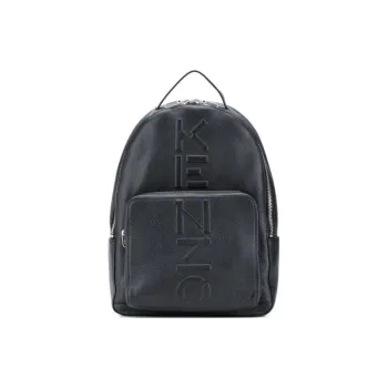KENZO Leather Backpack Men's Black