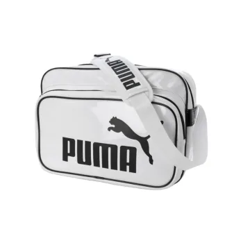 PUMA Polyurethane Shoulder Bag Crossbody Bag Medium Size Women's White