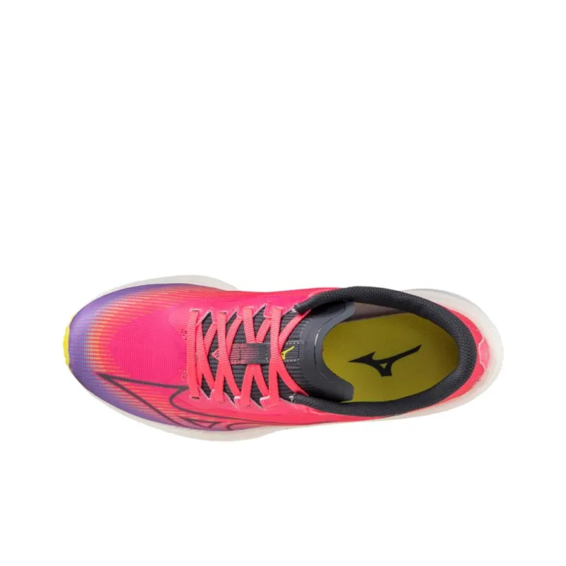 Mizuno Wave Rebellion Flash Anti Slip Wear Resistant Low Top Running Shoes Women's Orange Red-2