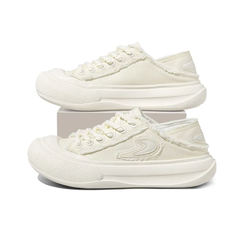 TCELLARS Canvas Shoes Unisex Low Top Beige/Black-6