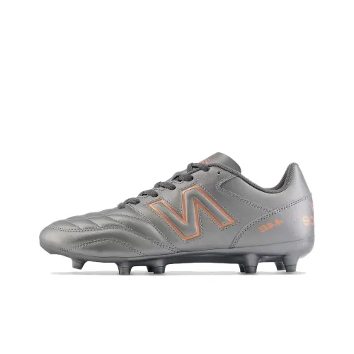 New Balance 442 V2 Pro Soccer Shoes Men Low-Top Gray/Orange