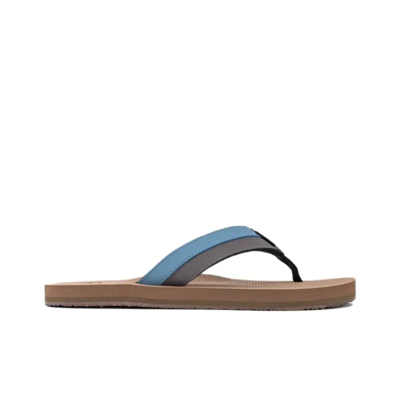 Oakley Abrasion Resistant Slip Resistant Flip Flops Men's Blue Brown-1