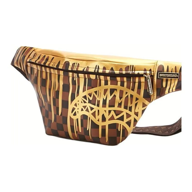 SPRAYGROUND PVC Sling Bag Fanny Pack Regular Unisex Brown-1