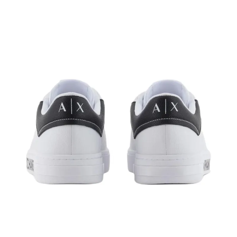 ARMANI EXCHANGE Low Top Skateboard Shoes Men's White-4