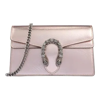 GUCCI Dionysus Cow Leather Shoulder Bag, Crossbody Bag Extra Mini Women's Champagne Pink