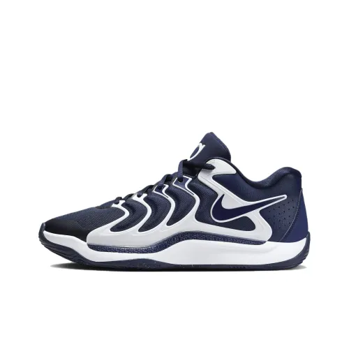 Nike KD 17 Basketball Shoes Men Low-Top Marine Blue