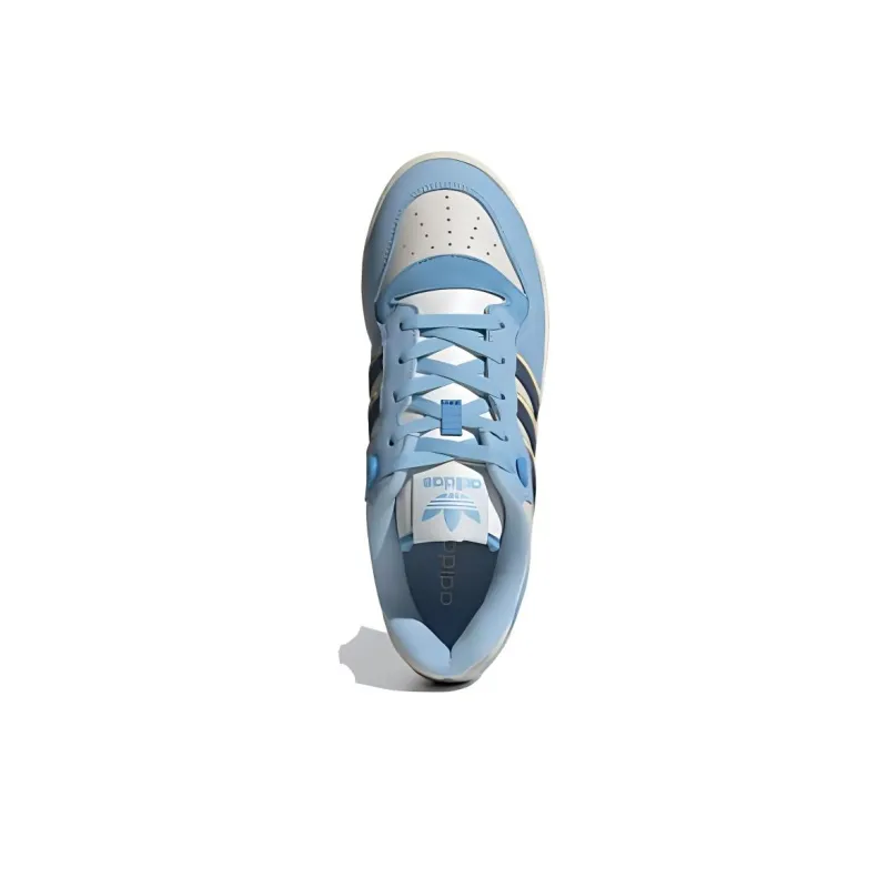 Adidas Originals Rivalry Anti Slip Wear Resistant Low Top Skateboard Shoes Unisex Blue White-4