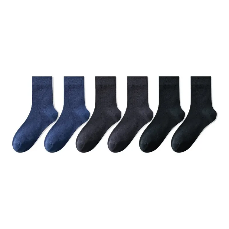 H YXIANG Mid Calf Socks Men's 6 Pack-4