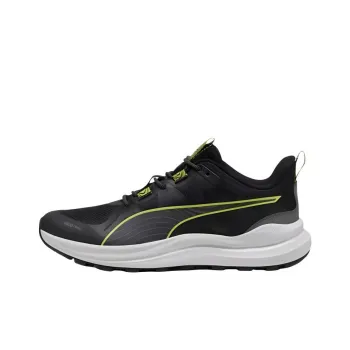 PUMA Reflect Lite Trail Anti Slip Wear Resistant Low Top Trail Running Shoes Men's Black Green